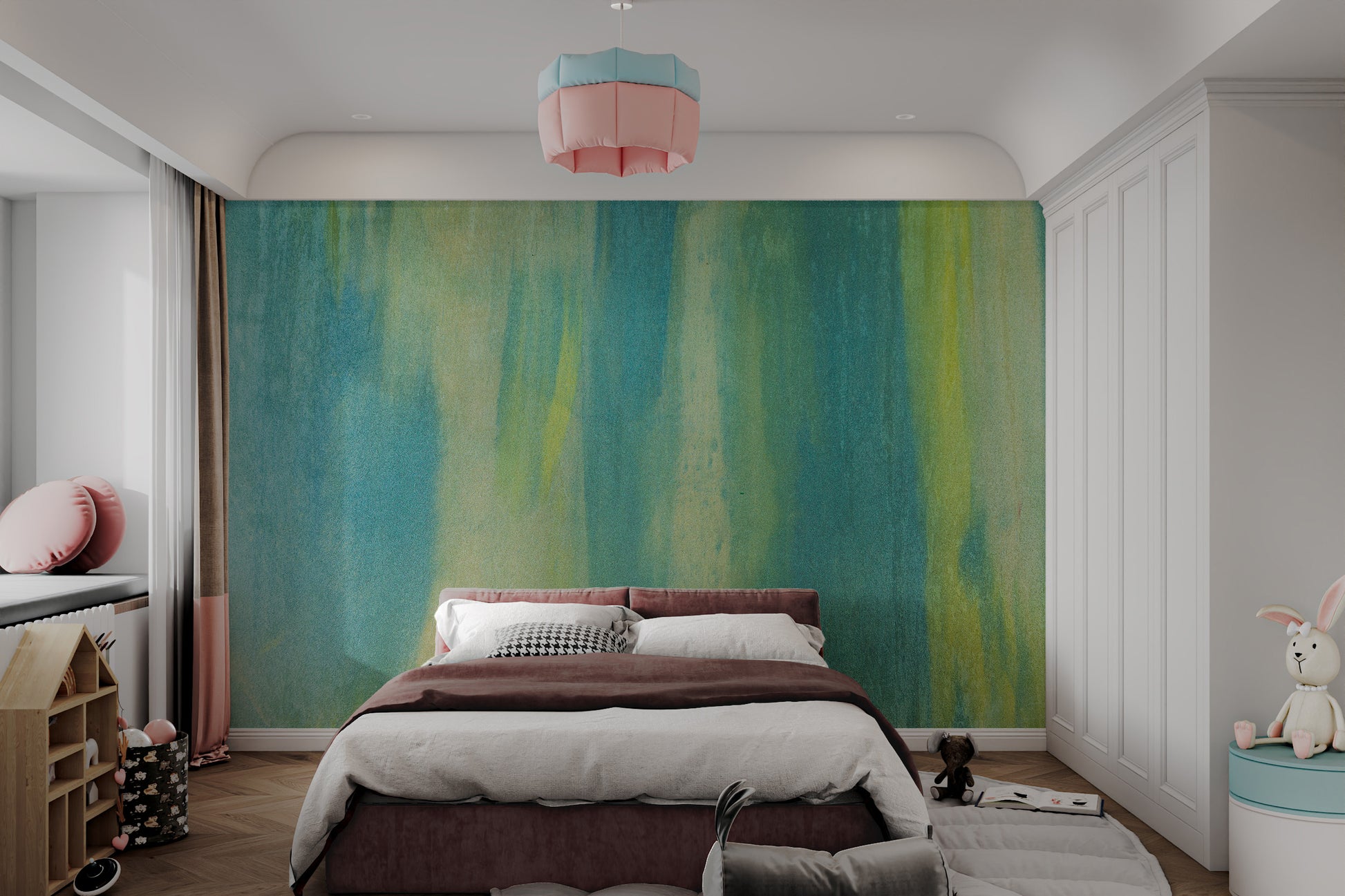 Vintage wall texture with distressed finish
