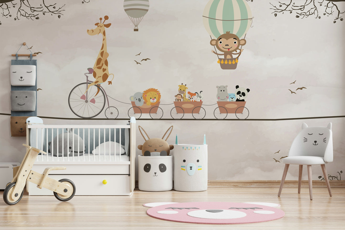 Biking on Sky Wall Mural