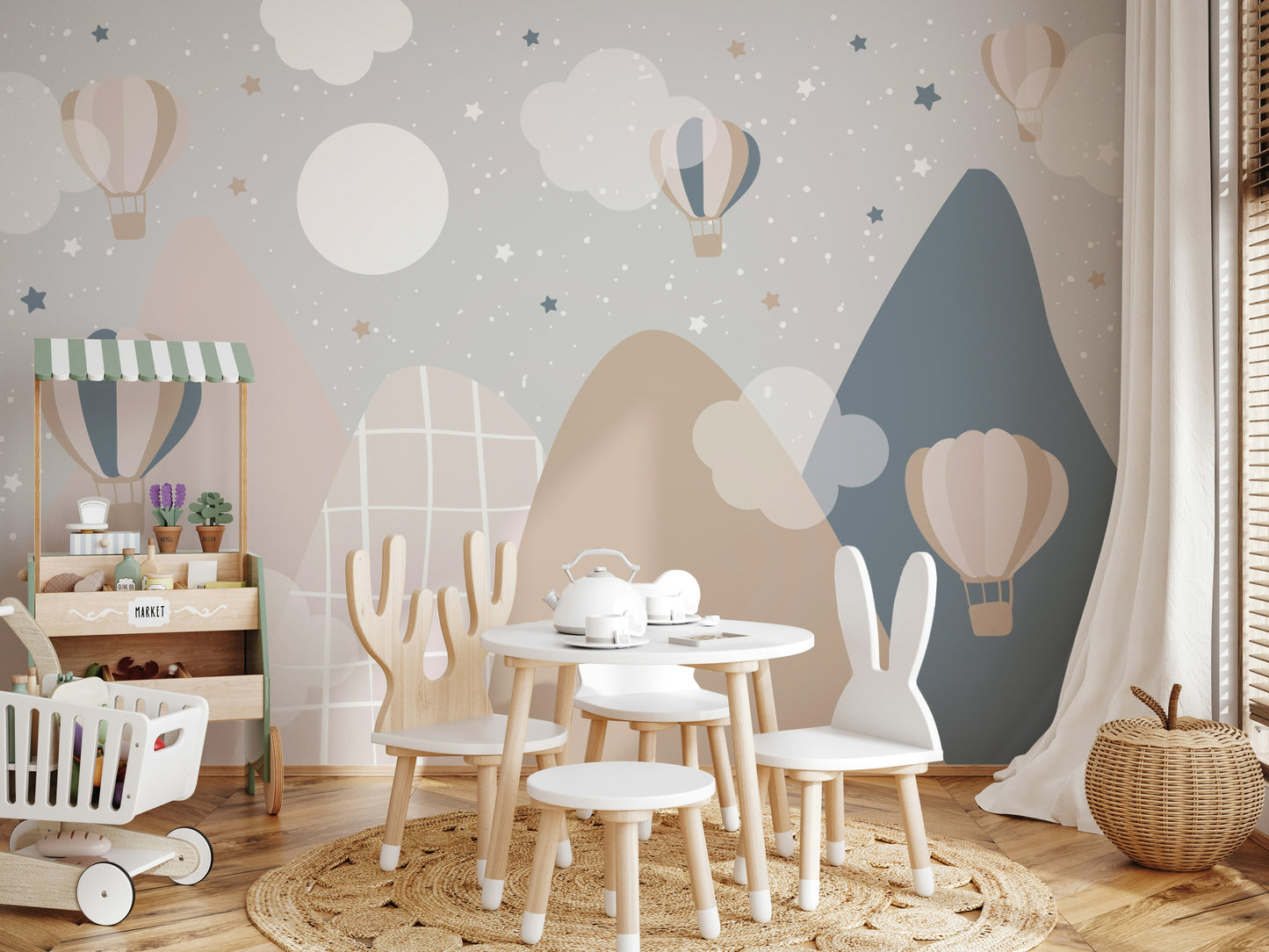 Starry Mountain  Wall Mural
