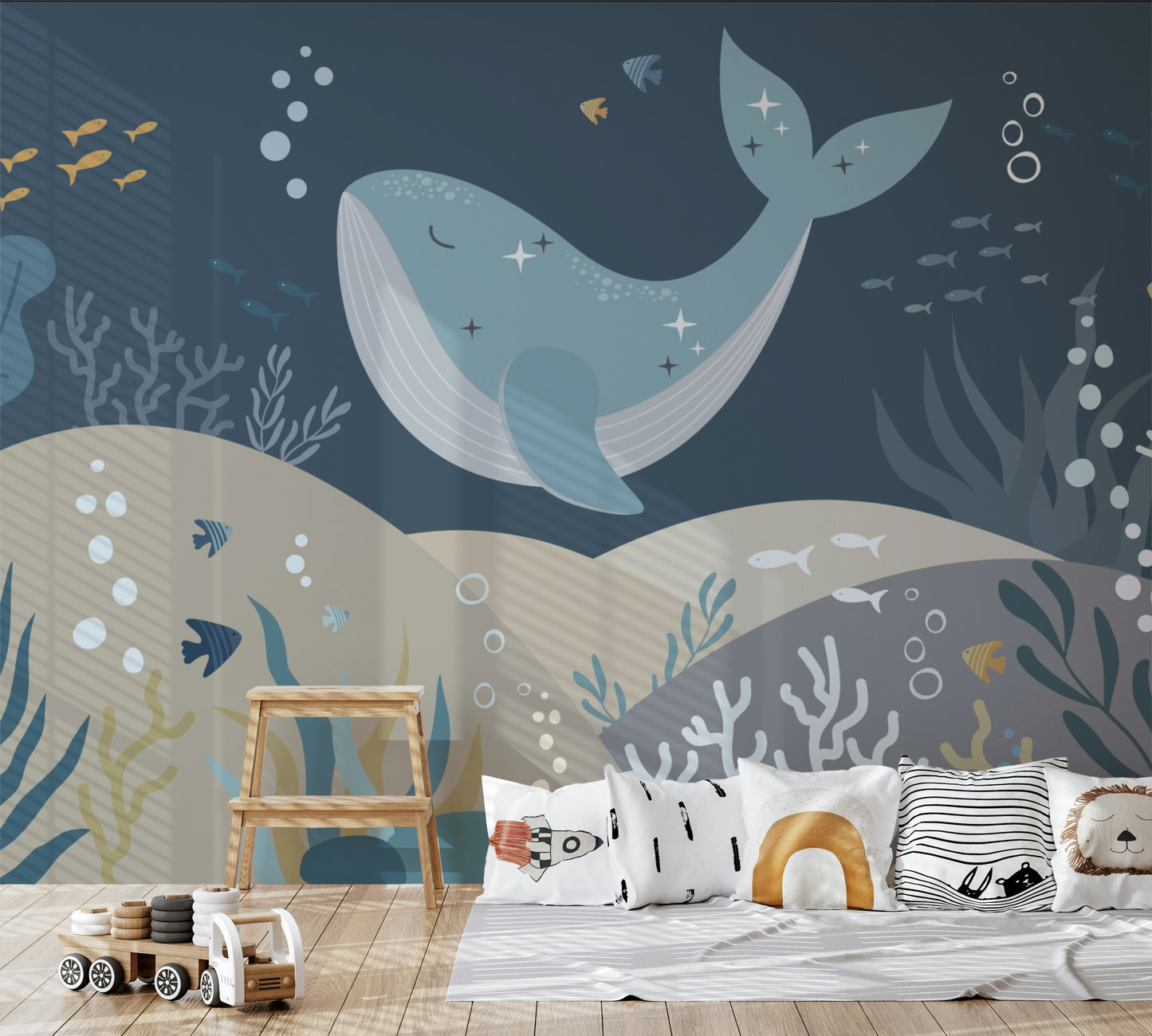 Celestial Whale  Wall Mural