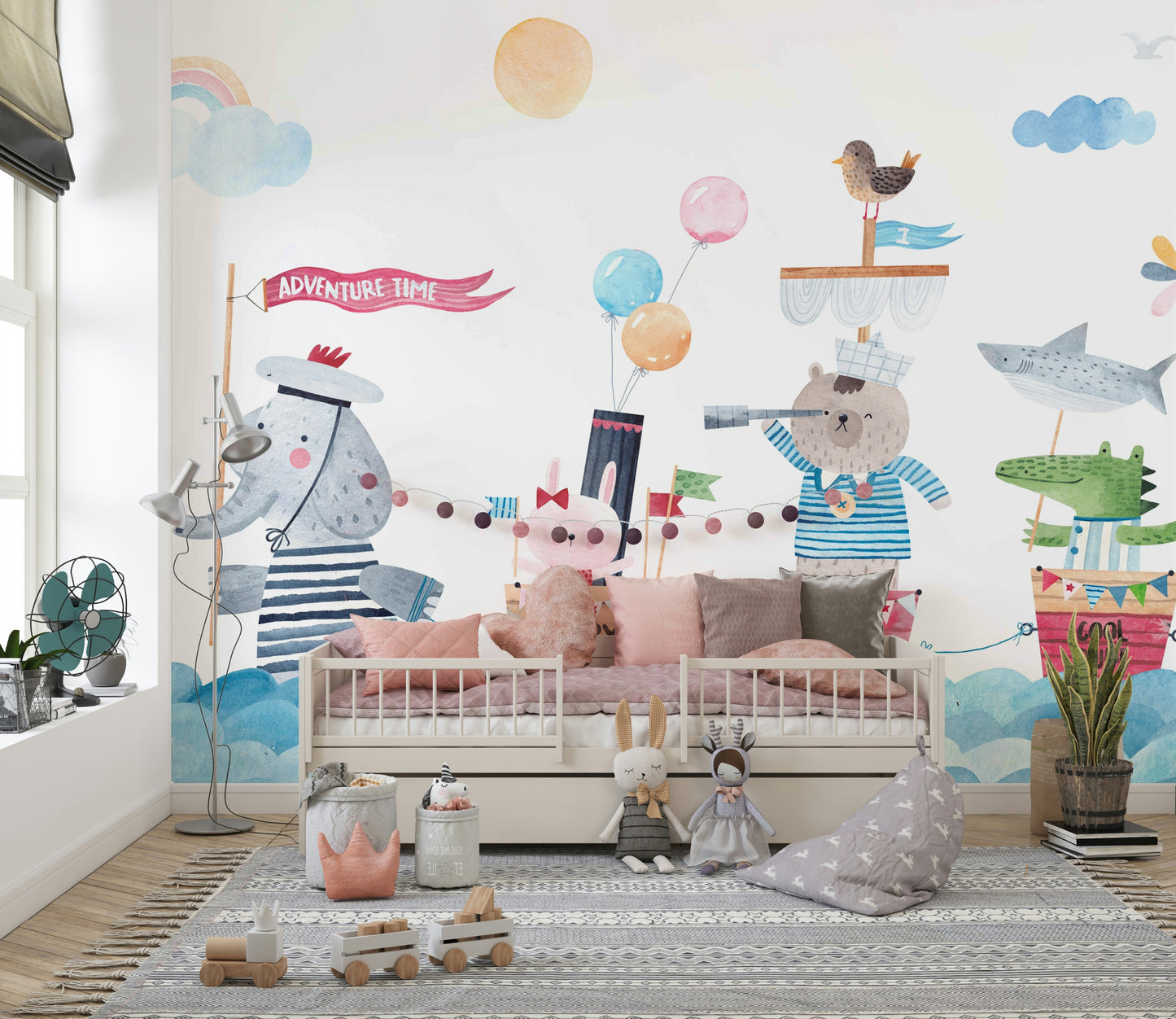 Sailor Buddies Watercolor Wall Mural