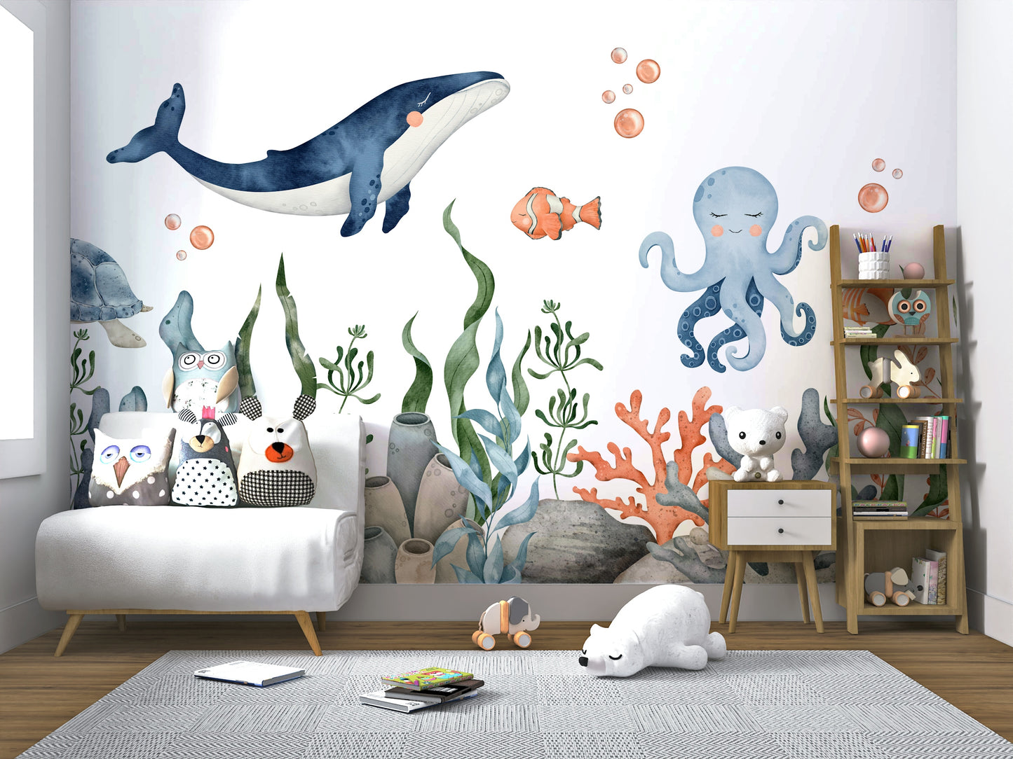 Sleepy Seas Wall Mural