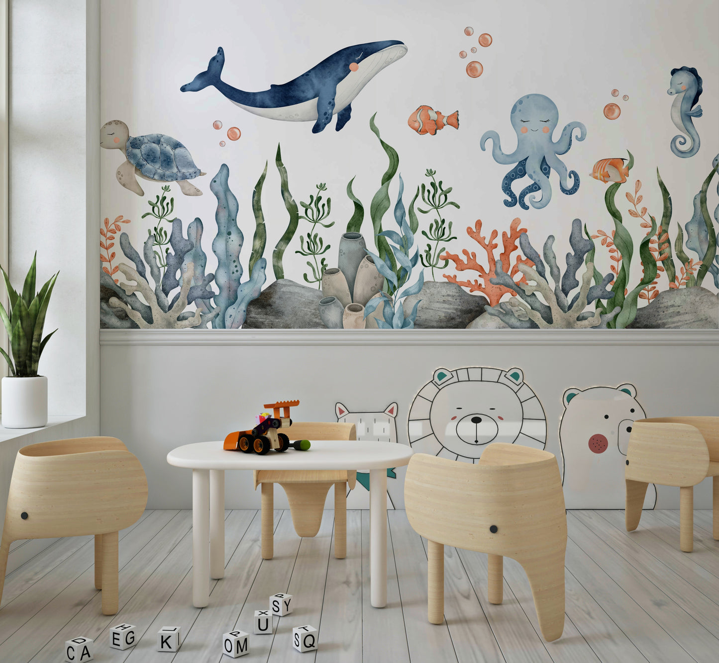 Sleepy Seas Wall Mural