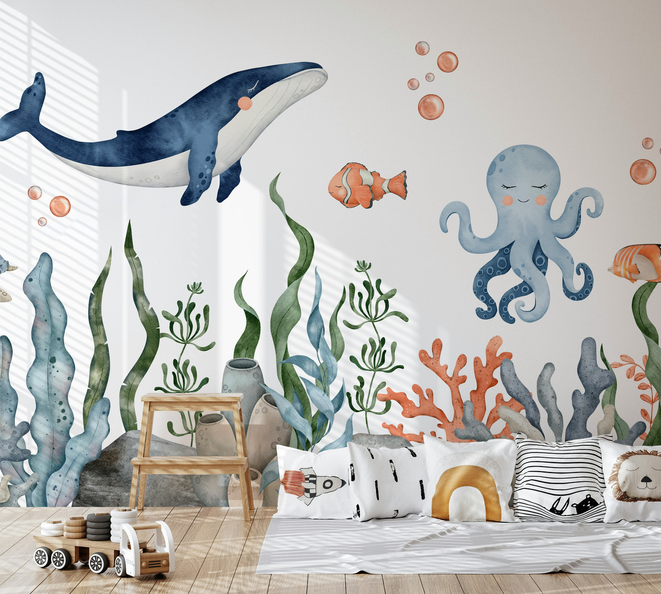 Sleepy Seas Wall Mural