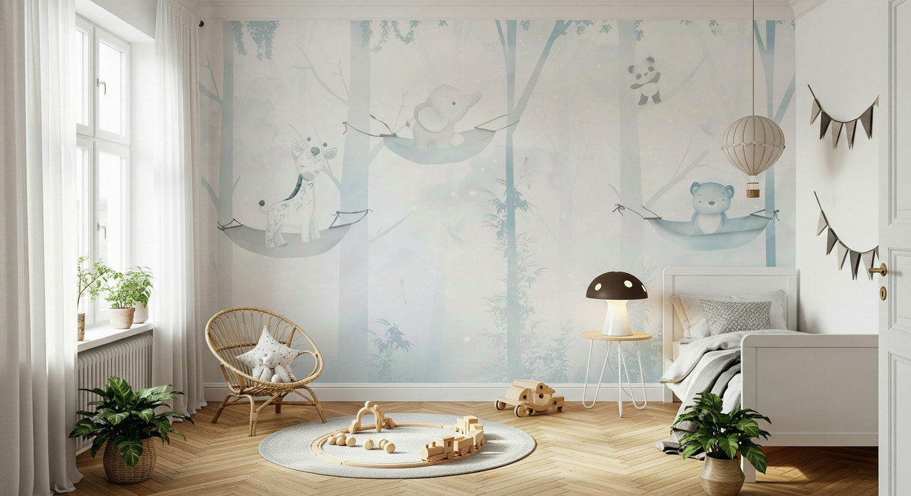 Hammock Time Blue Wall Mural