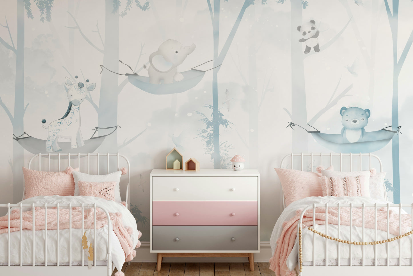 Hammock Time Blue Wall Mural