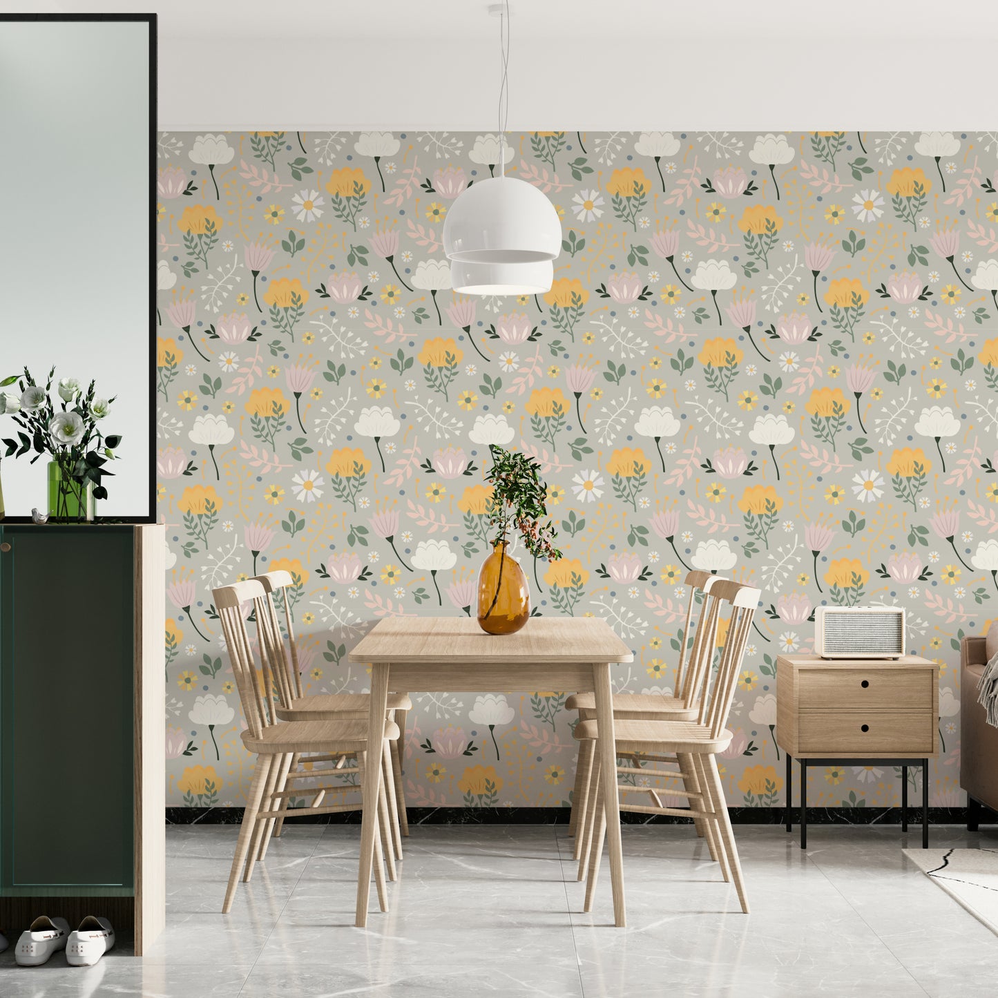 Floral Pattern Wallpaper⁠