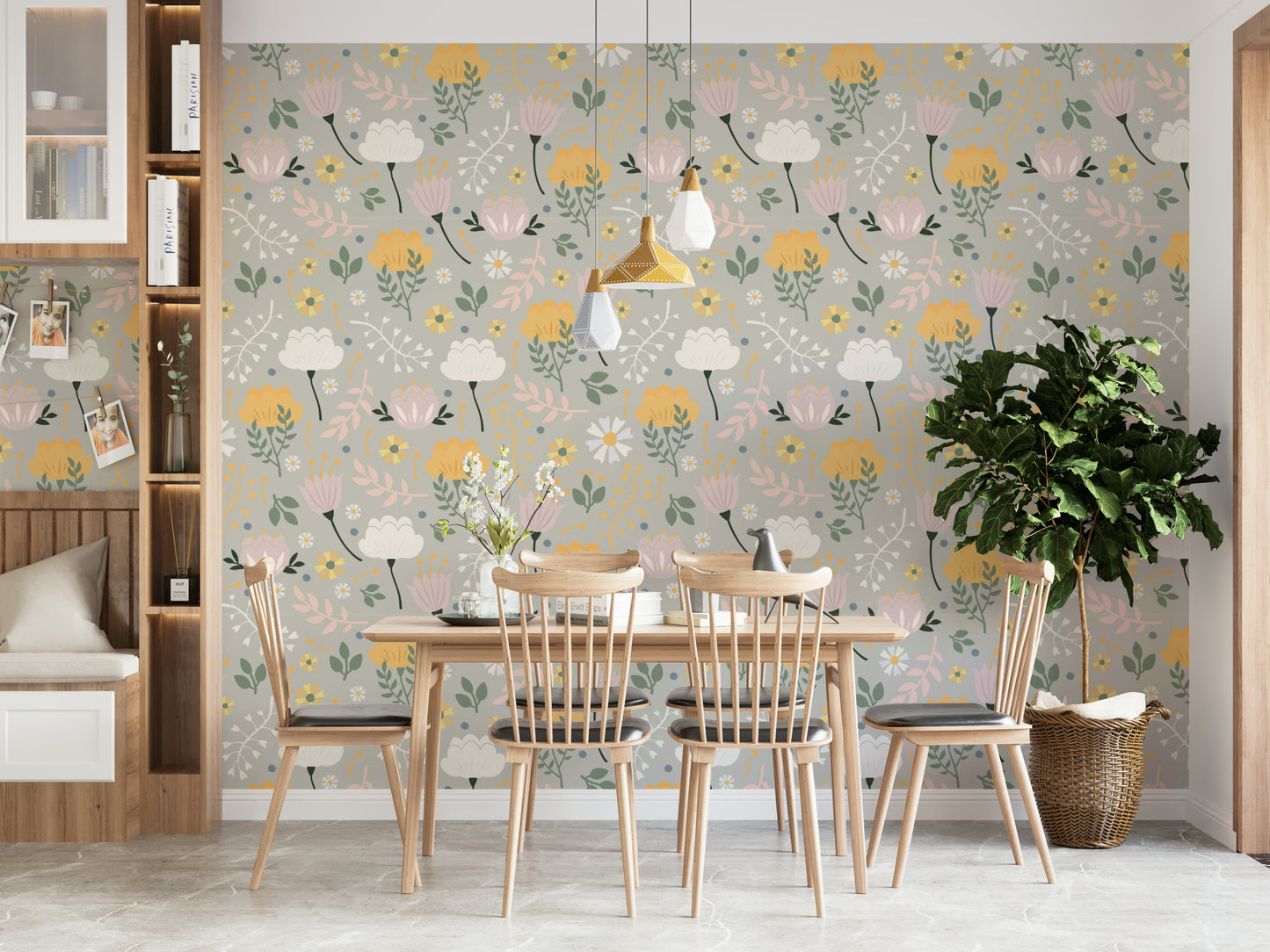 Floral Pattern Wallpaper⁠