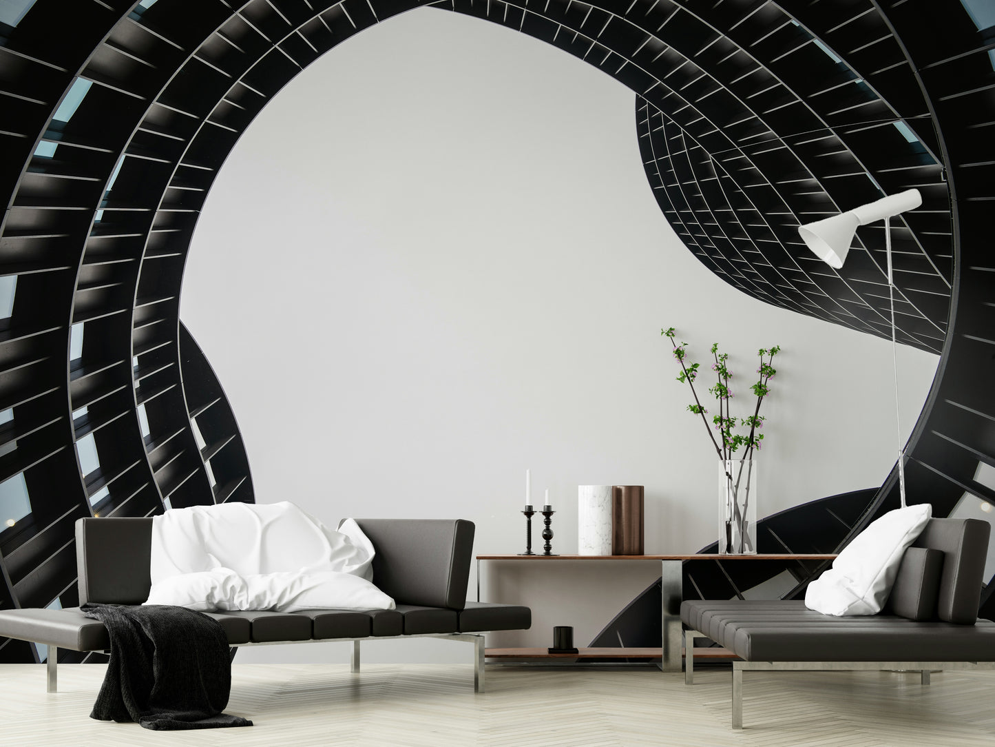 Architectural Geometry Wall Mural