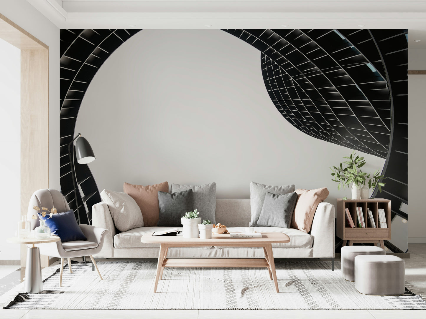 Architectural Geometry Wall Mural