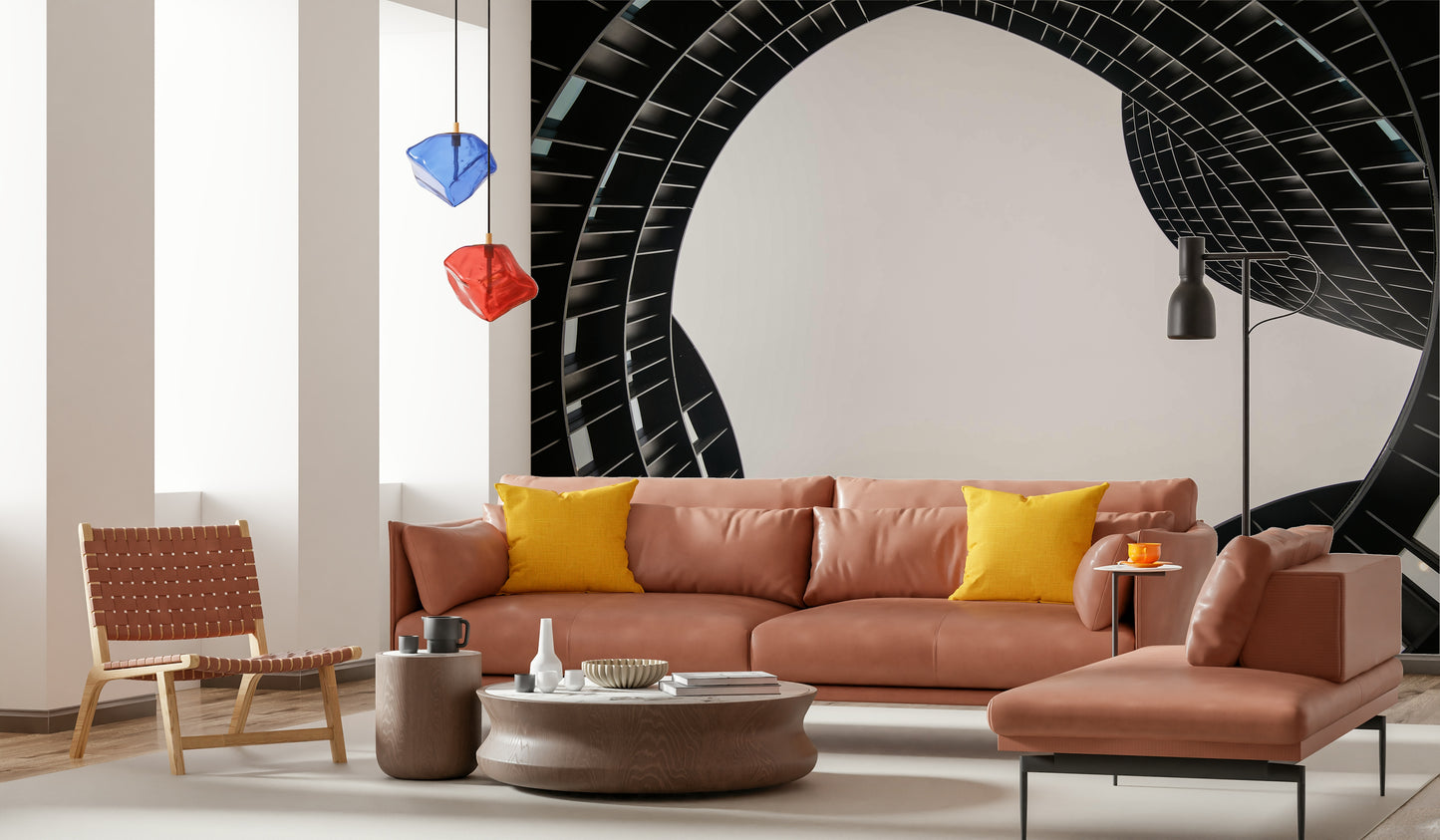 Architectural Geometry Wall Mural
