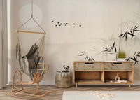 The room's lighting highlights the soft, quiet feel of the moonlight.

