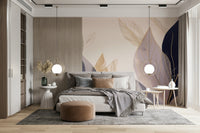 The wallpaper has a smooth, non-reflective matte finish.

