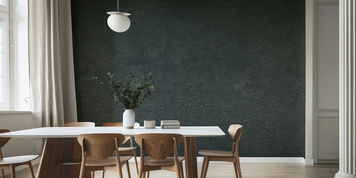 The mural extends across the entire wall, creating a simple but strong backdrop.

