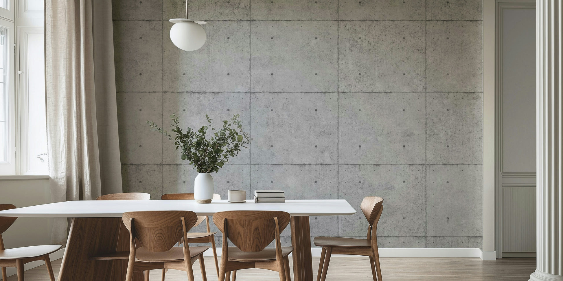 The light in the room highlights the raw, gritty details of the texture.

