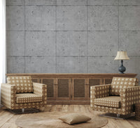 The style is urban and industrial, with a very clean, modern feel.

