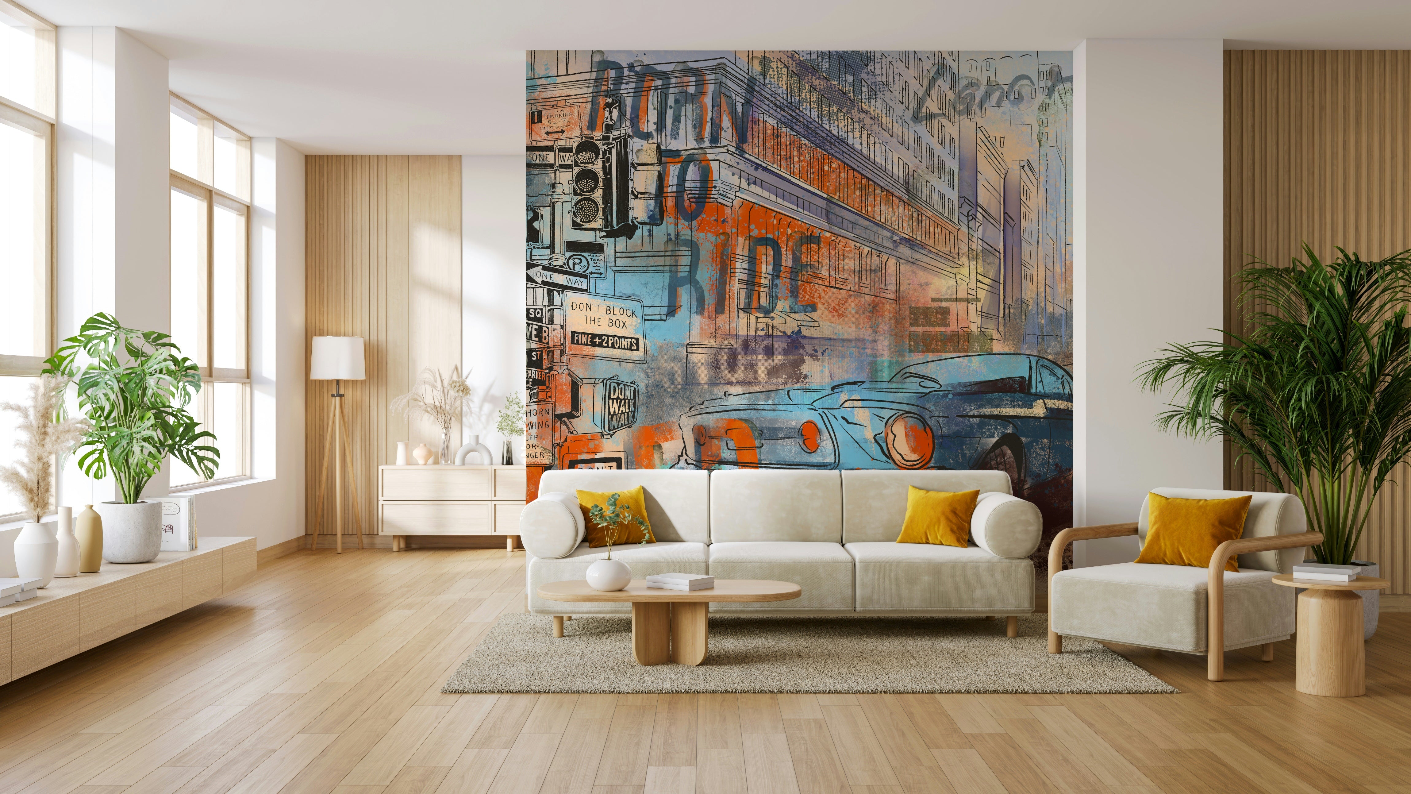 The design has a very quiet and harmonious effect on the space.

