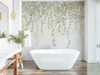 The image shows the willow tree from its trunk to the ends of its sweeping branches.

