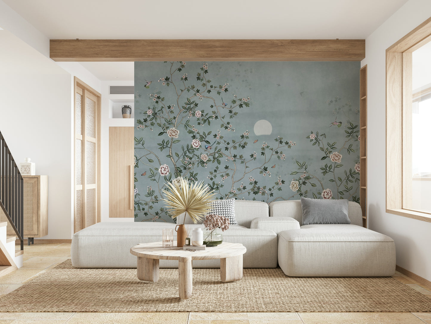 Lunar Bloom Symphony Wall Mural