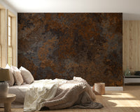The colors are warm, earthy tones with a subtle oxidized look.

