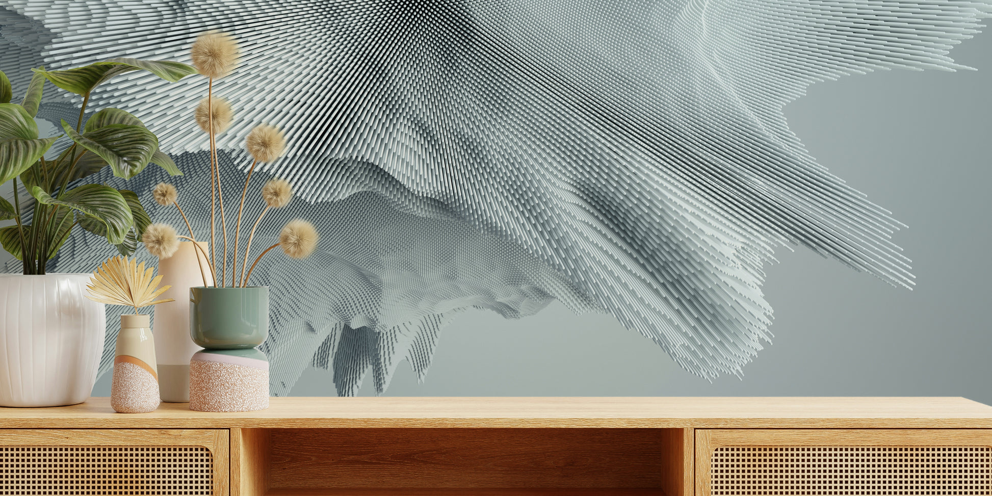 The colors are soft, gentle, and muted with a subtle gradient.

