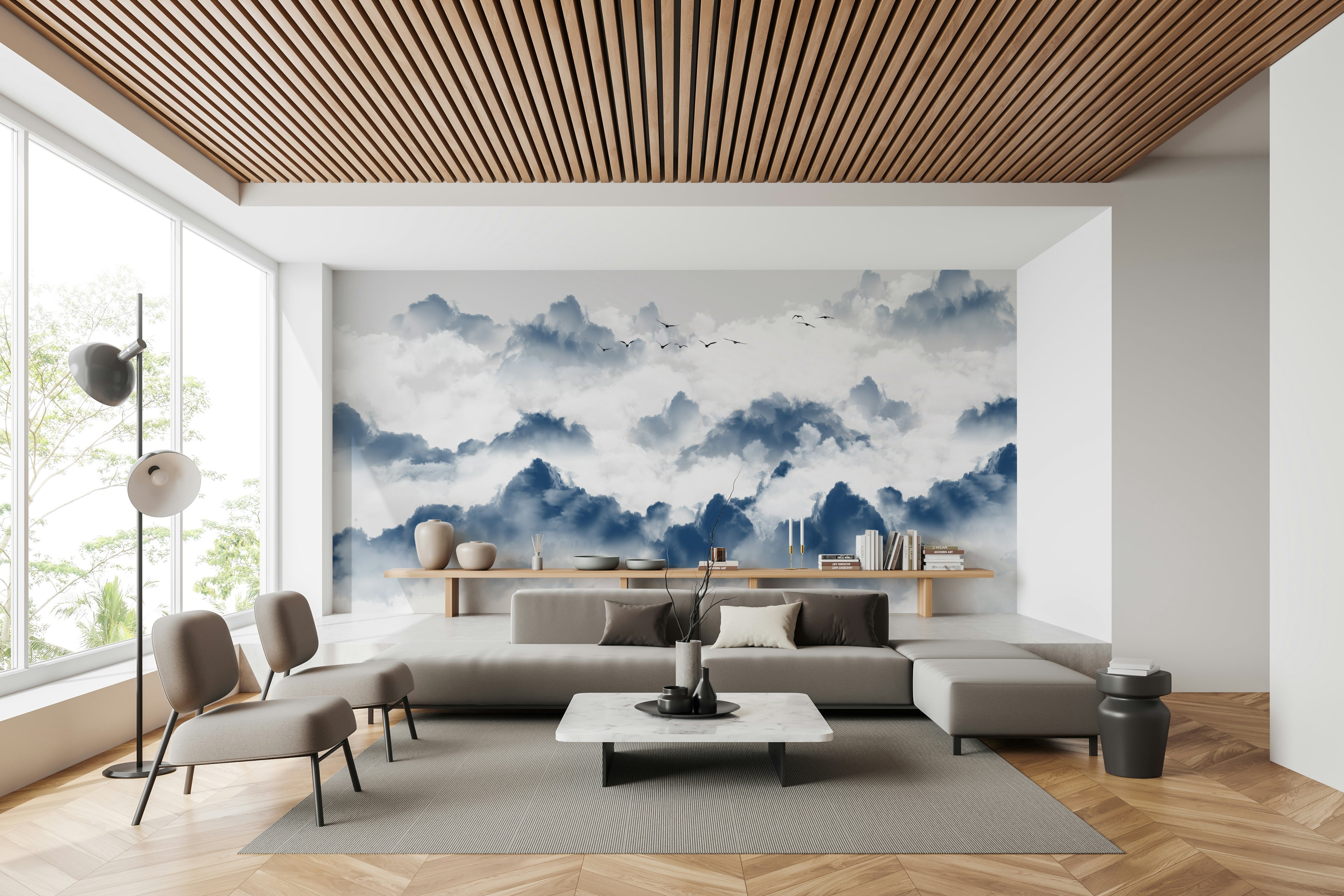 The design gives a feeling of quiet, natural beauty.

