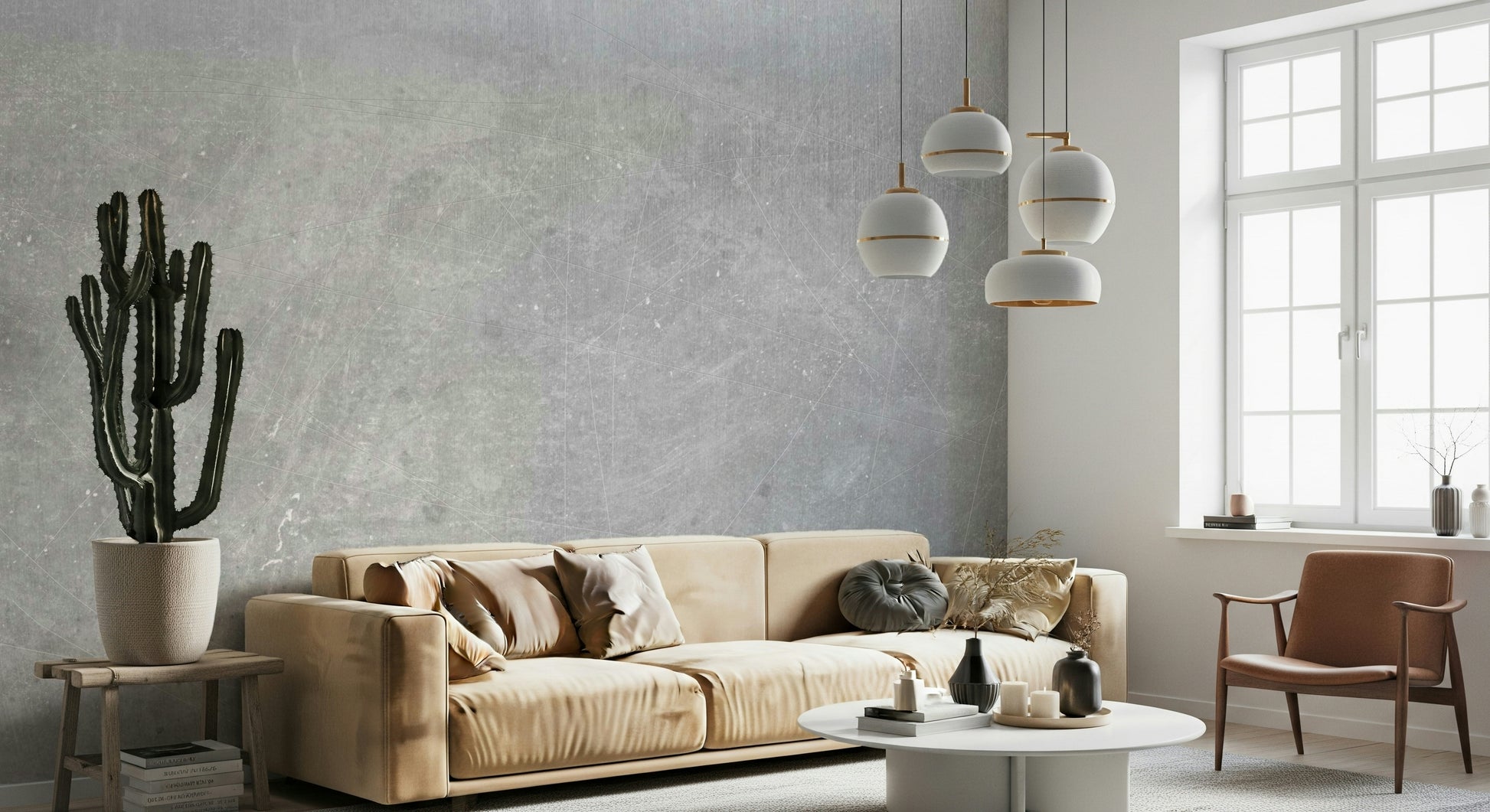 The colors are soft, muted tones of gray.

