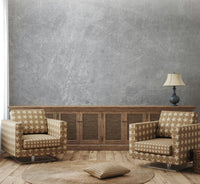 A wall mural of a textured concrete surface.


