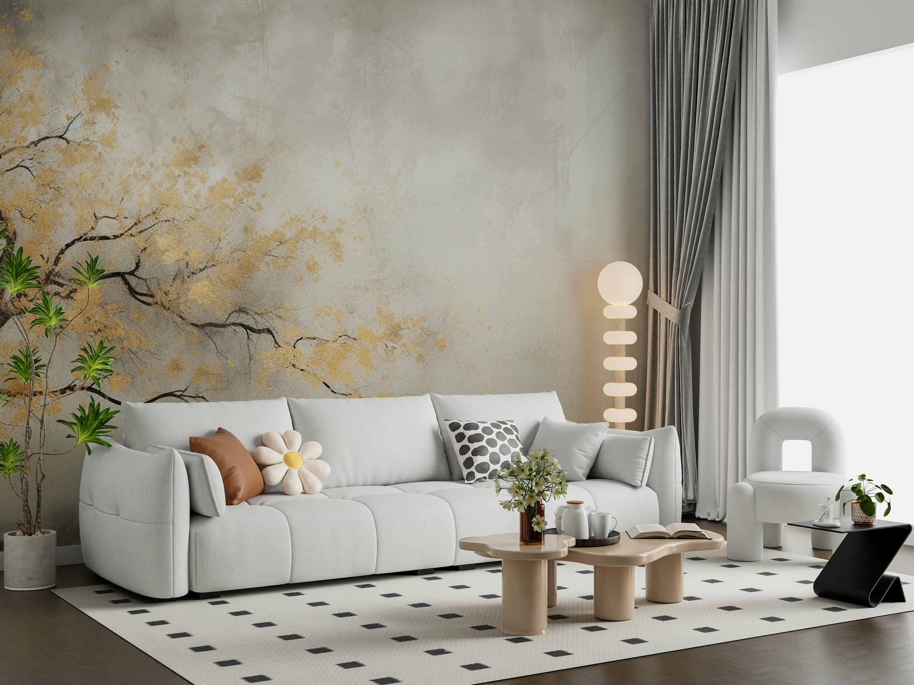 The style is artistic and natural.

