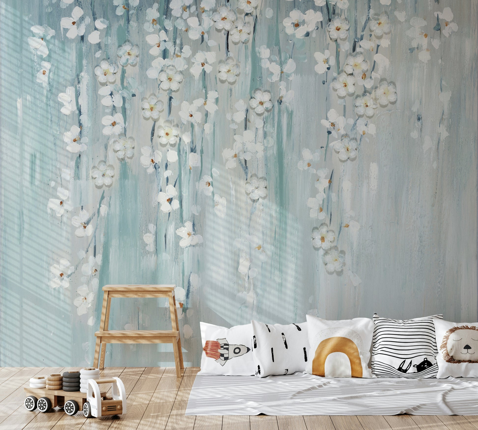 The image uses soft gradients and textures.

