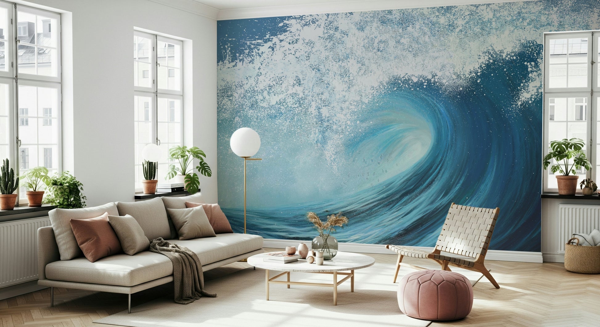 The image shows a beautiful wave cresting with seafoam.

