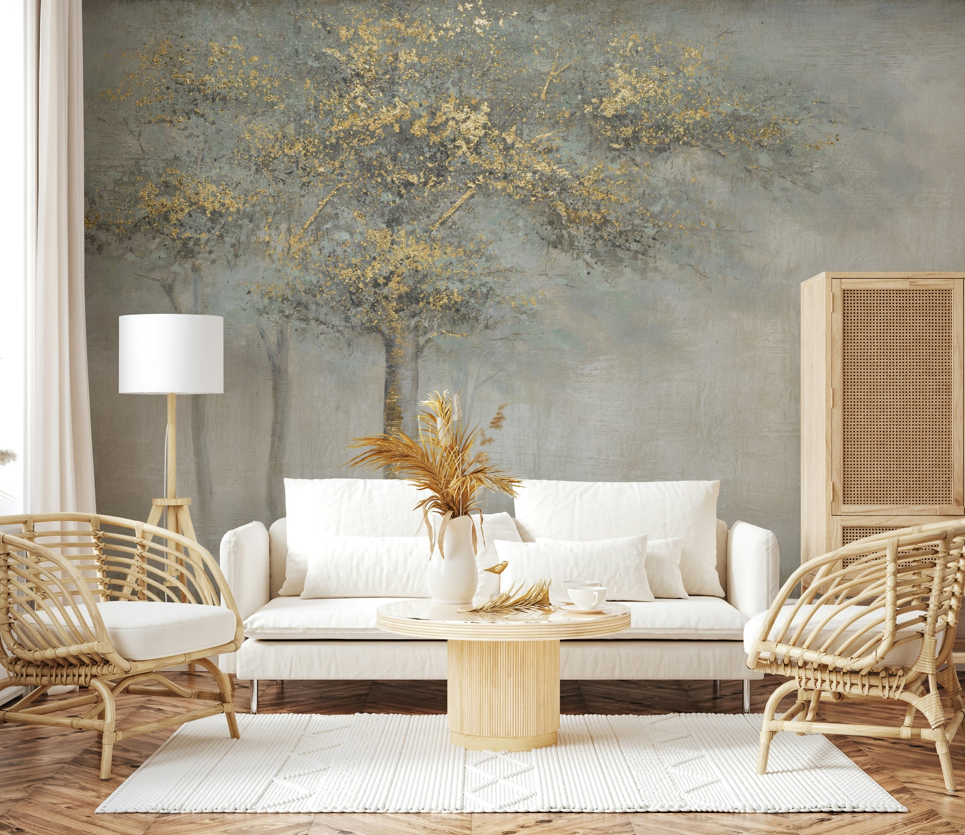 The design gives a feeling of quiet, natural beauty.

