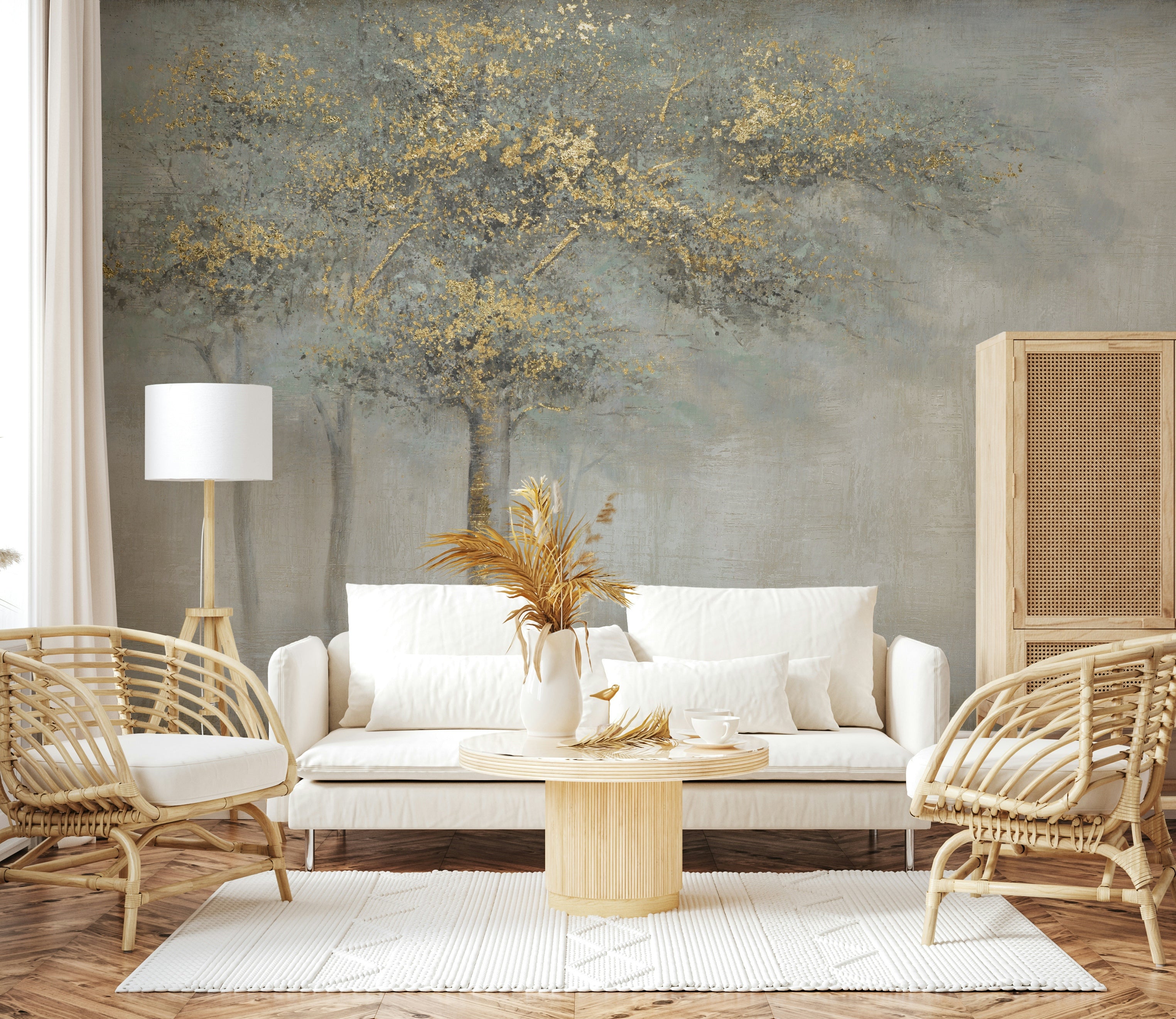 The design gives a feeling of quiet, natural beauty.

