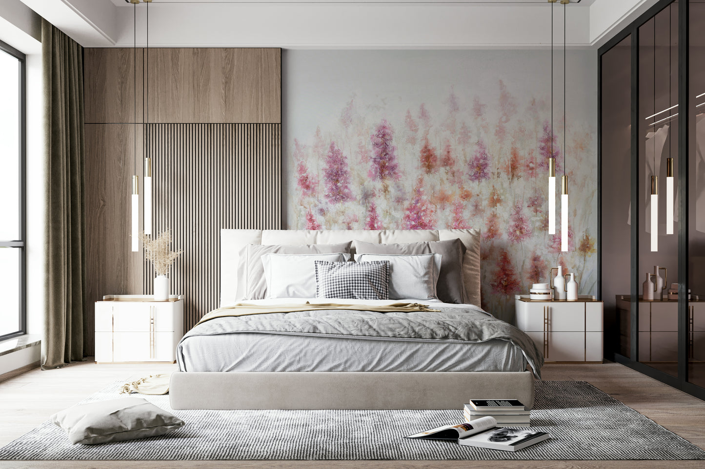The colors are gentle, pastel, and muted.

