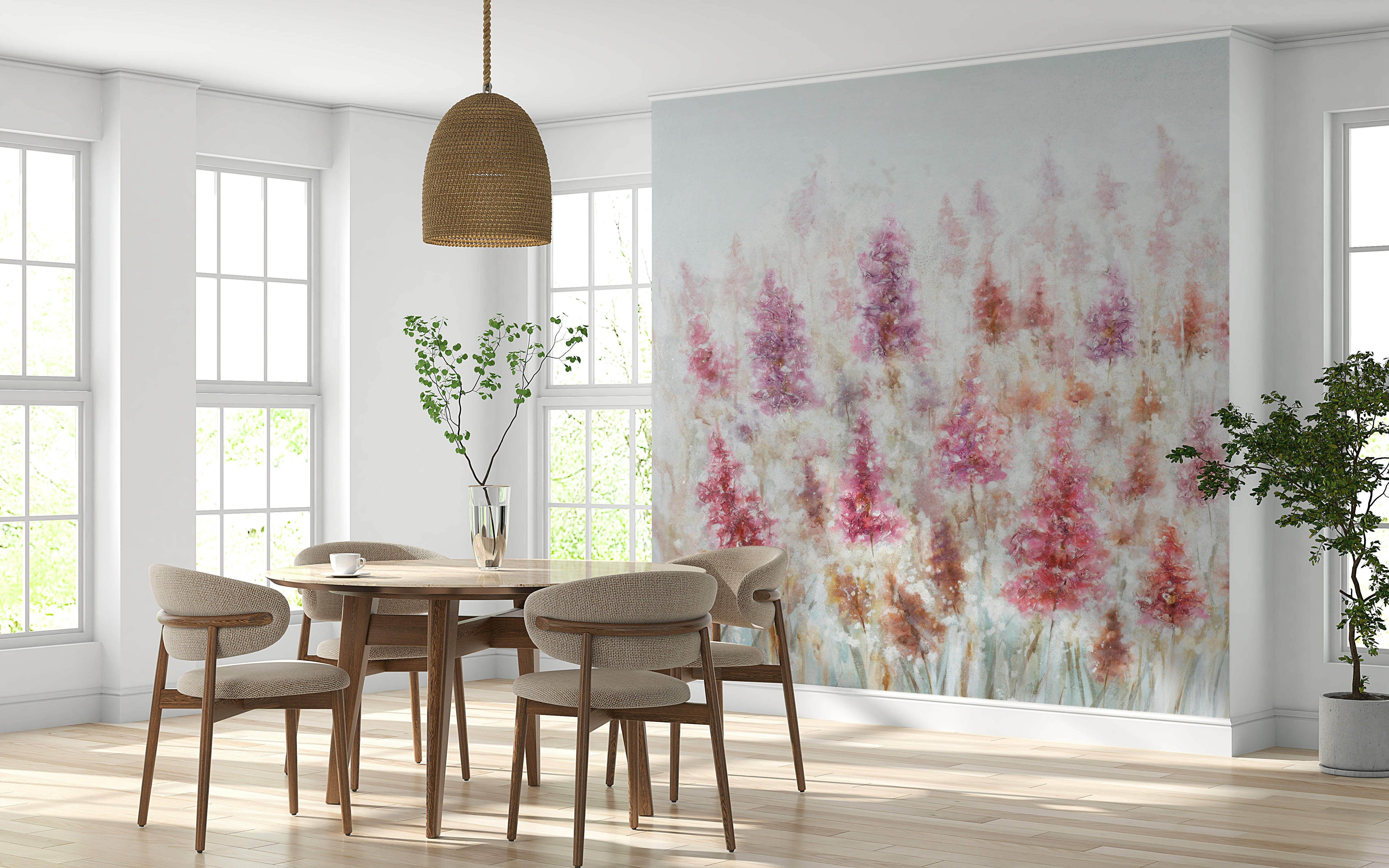 The design gives a feeling of quiet, natural beauty.

