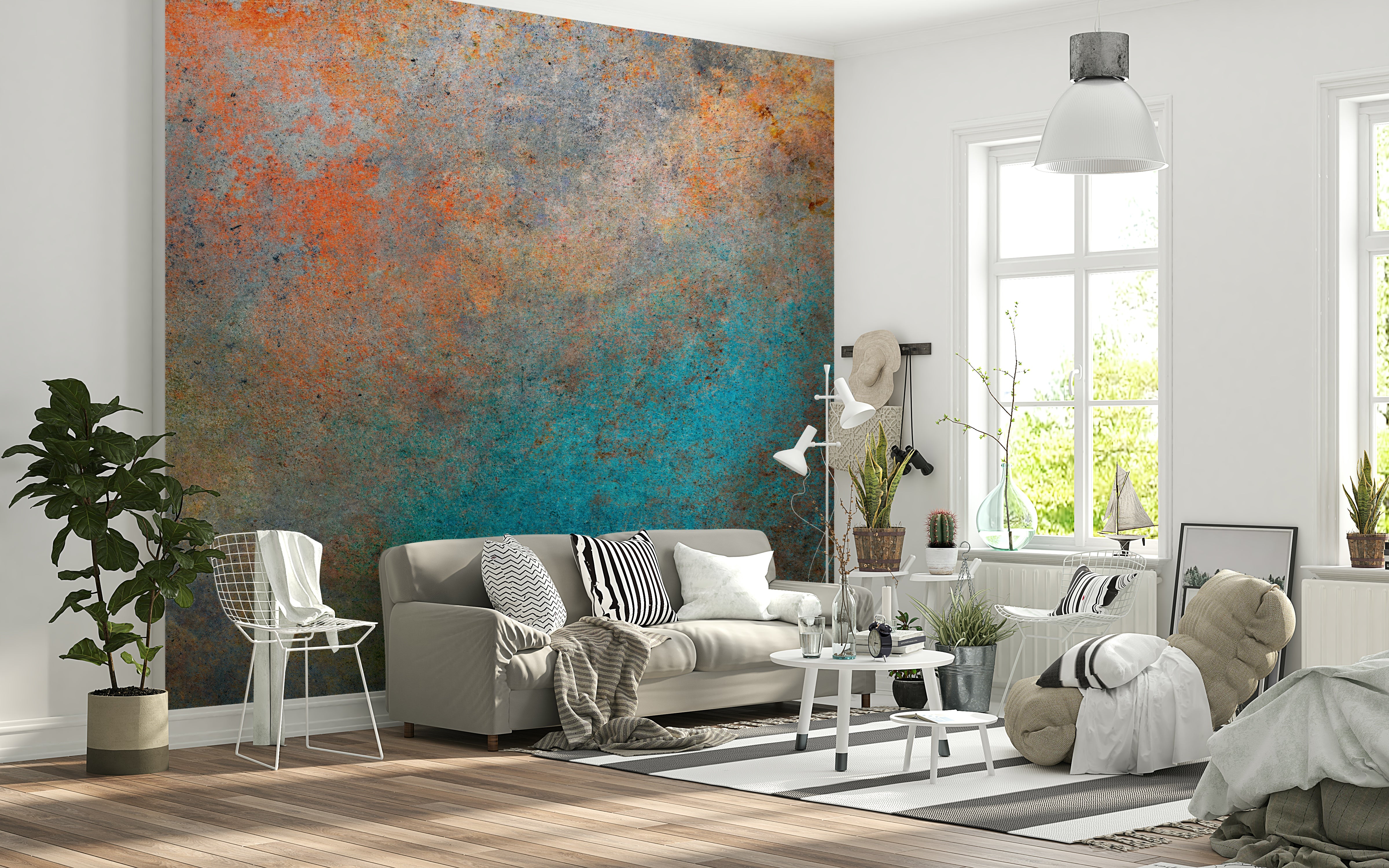 The image has a textured, metal look.

