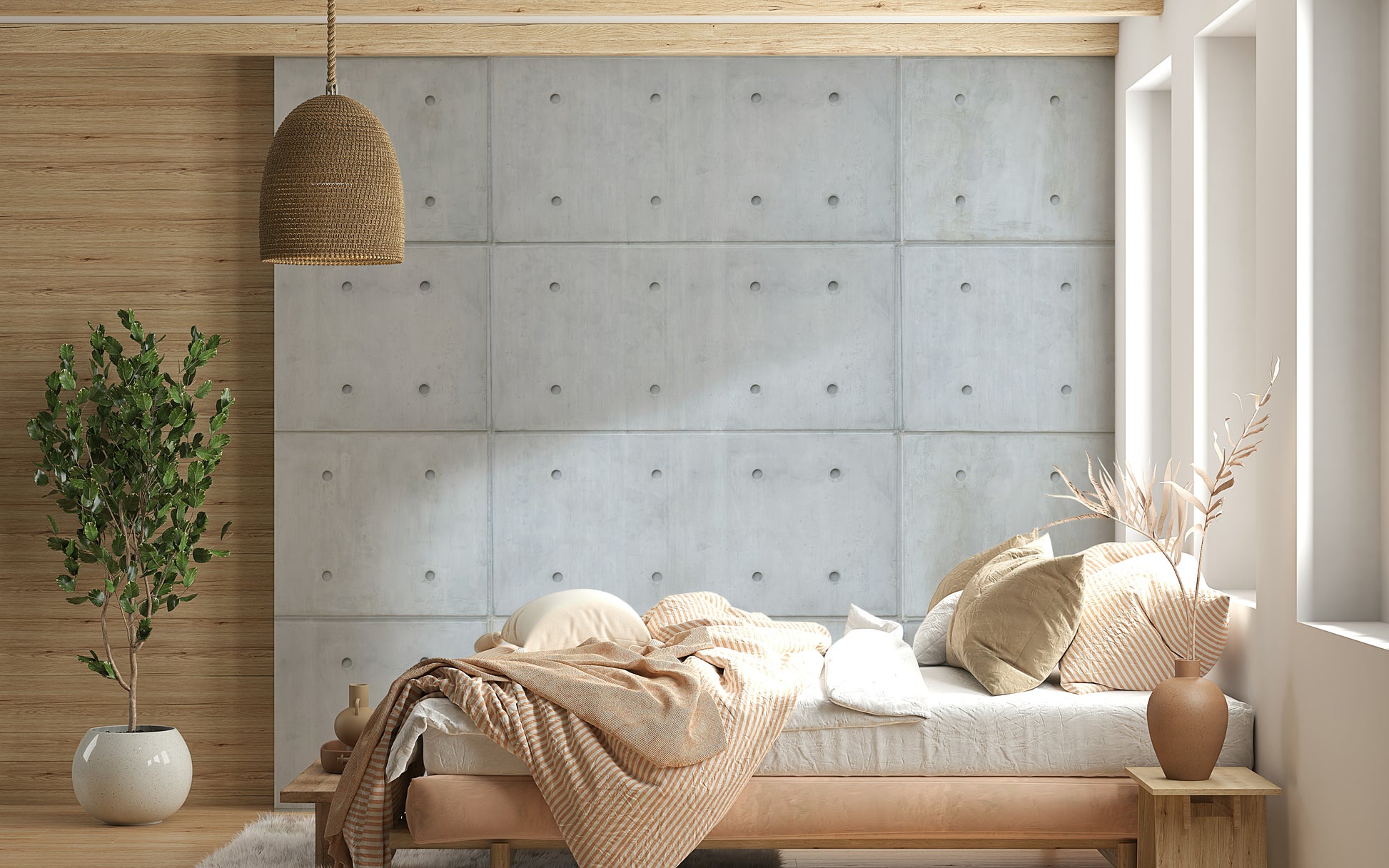 The image has a textured, stone or concrete look.

