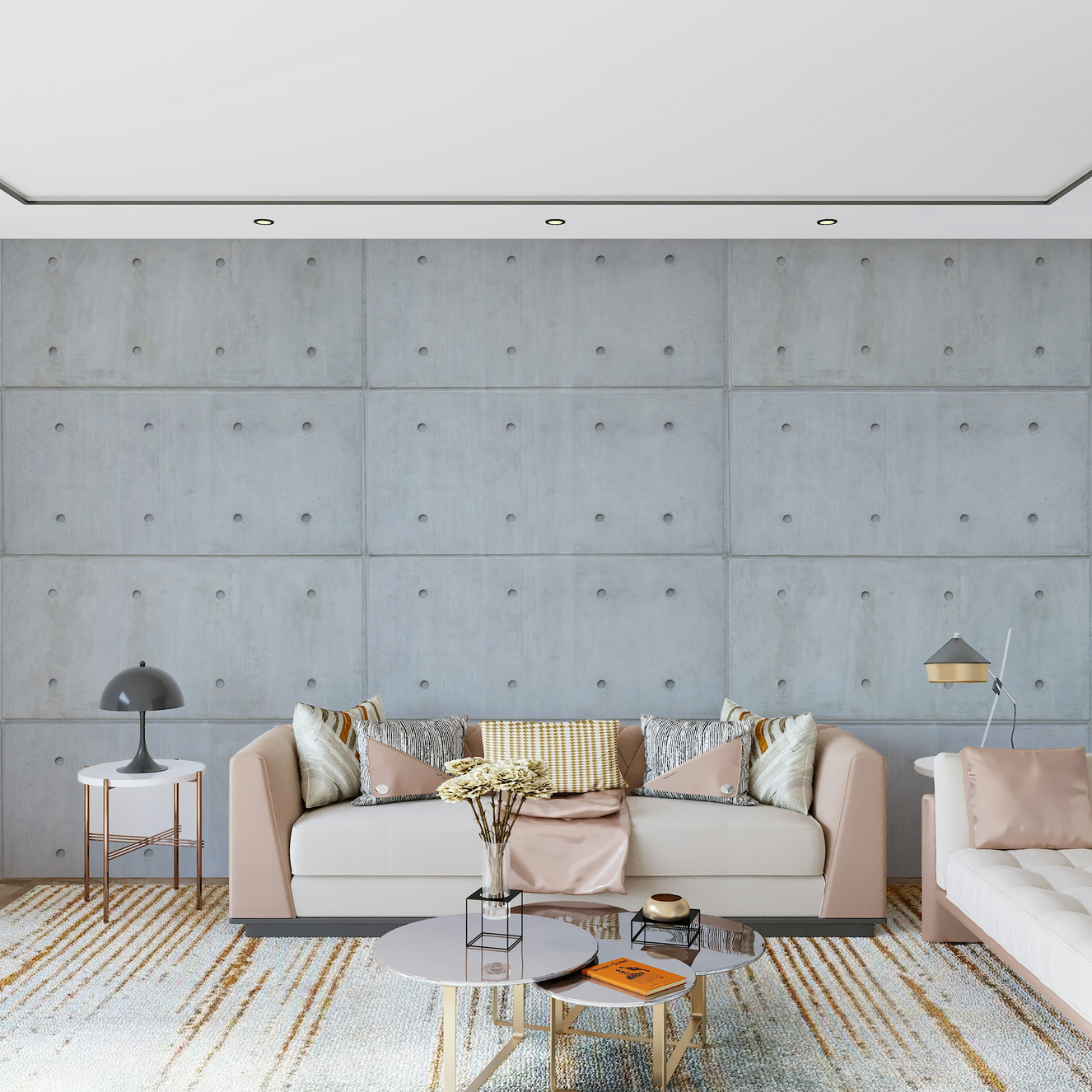 A wall mural of a textured surface.


