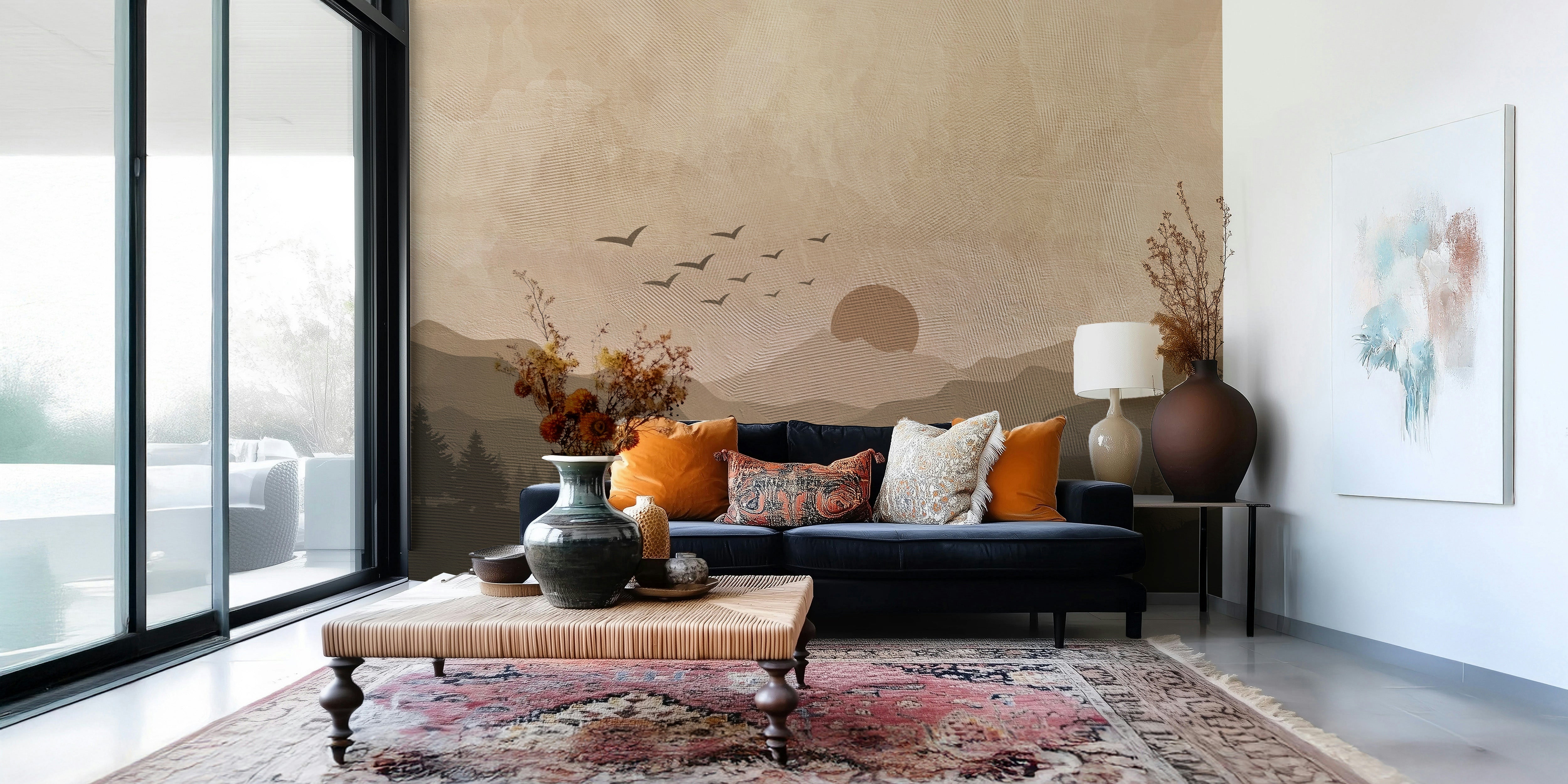 The design gives a feeling of quiet, natural beauty.

