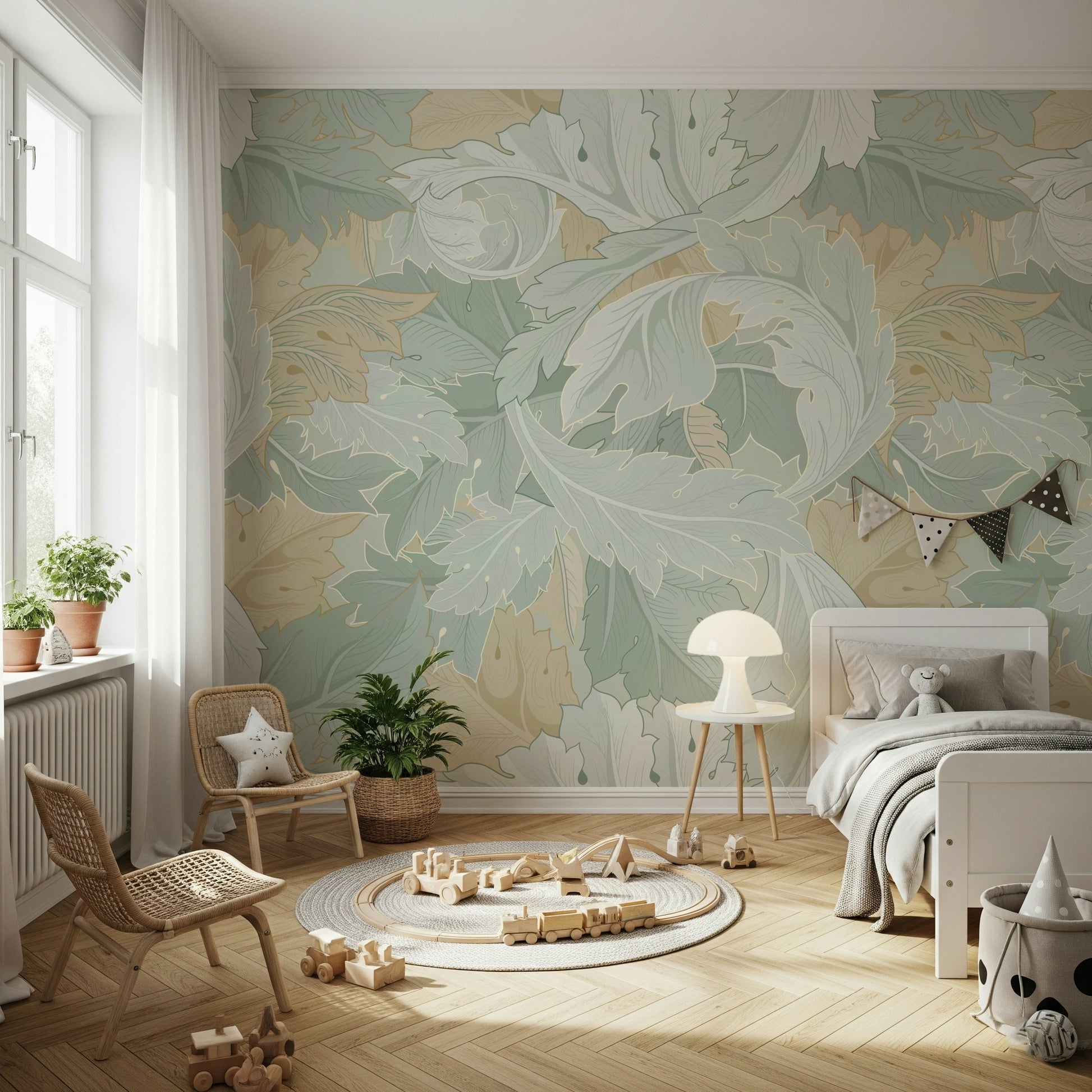 The image has a soft, hand-drawn or painted look.

