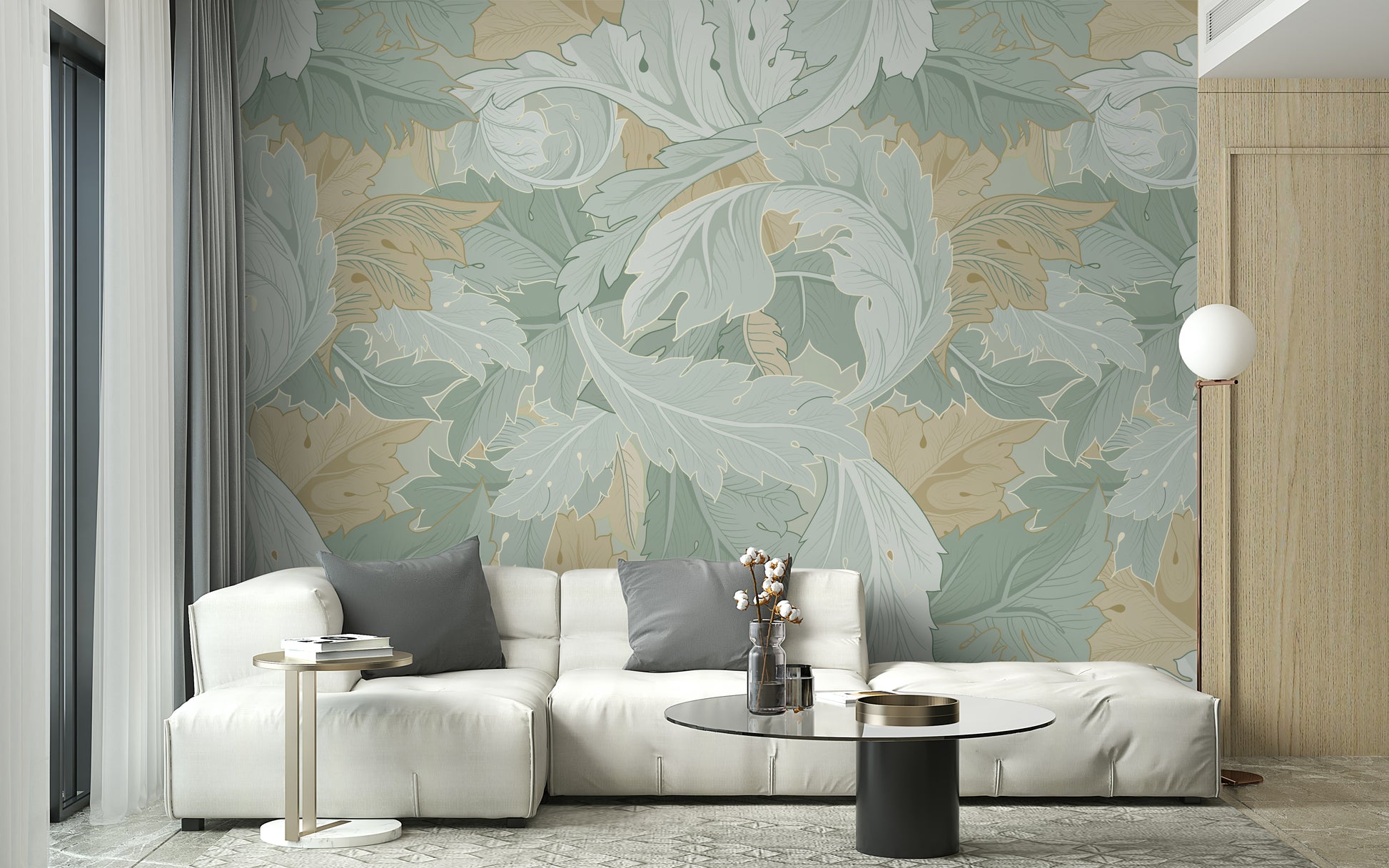 The feeling is one of fresh elegance.

