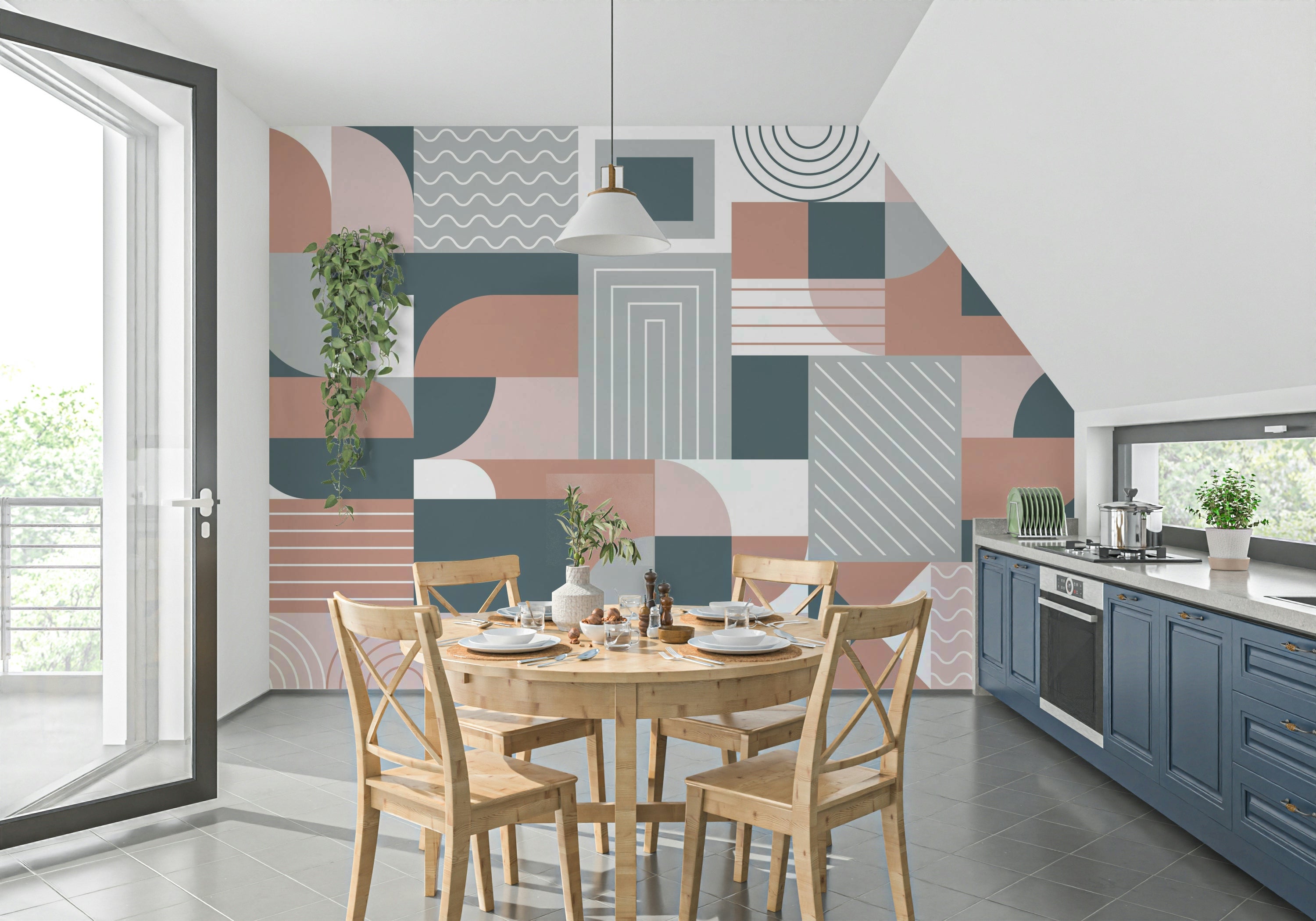The design gives a feeling of quiet, natural beauty.


