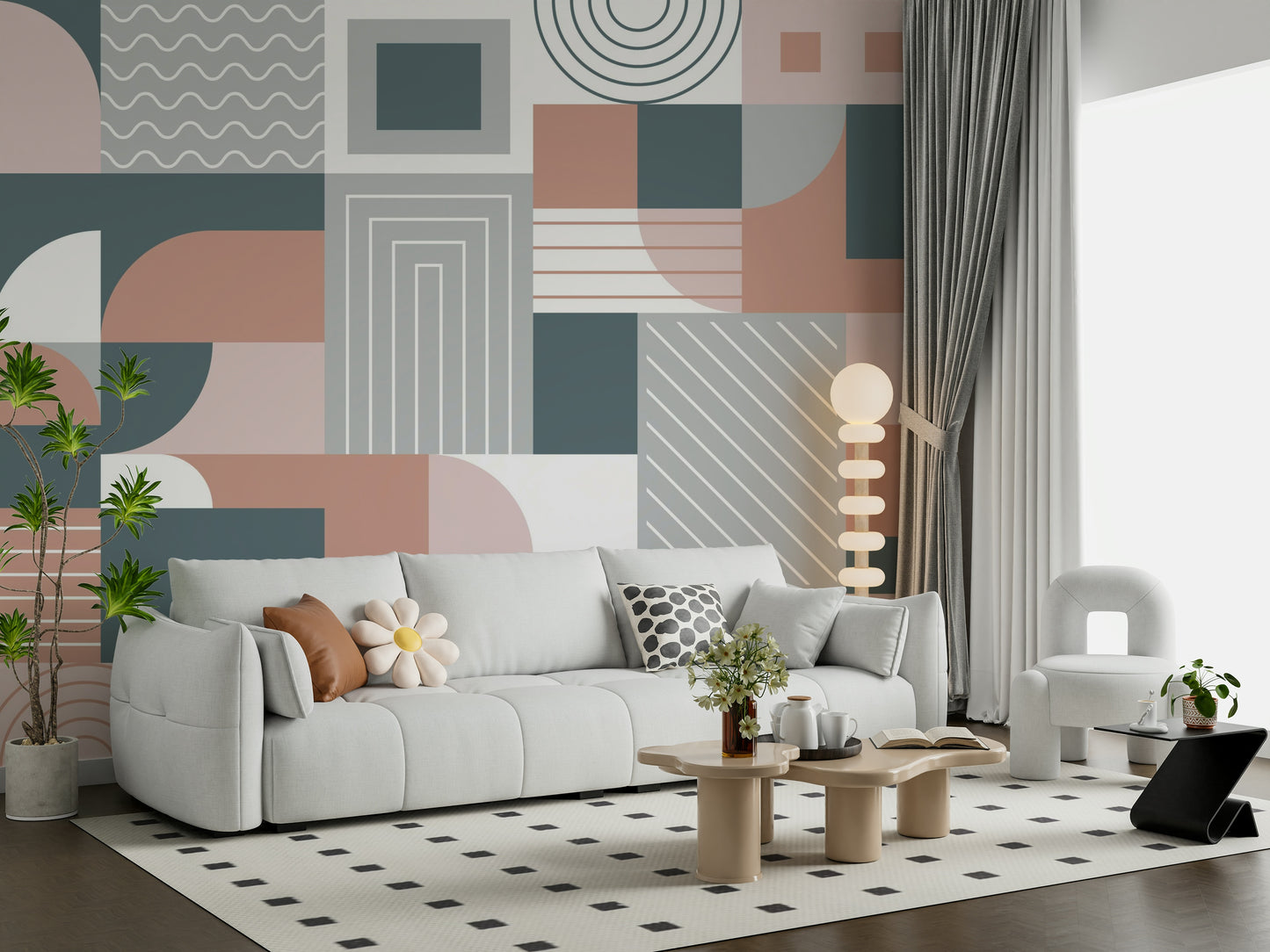 The style is artistic and modern.


