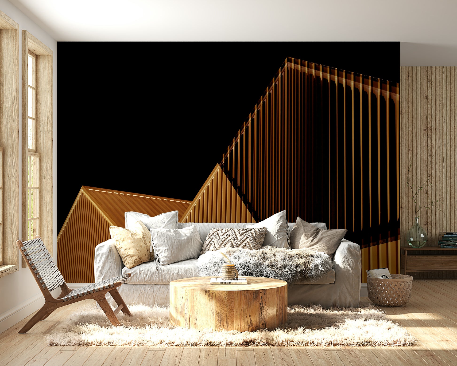The style is artistic and modern.

