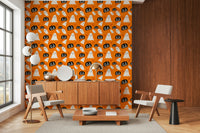 Black pumpkin wallpaper design