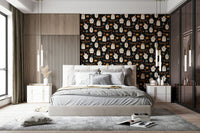 Bunting and ghost wallpaper pattern