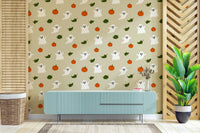 Playful ghost wallpaper pattern