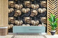 Skull and mushroom wallpaper for wall