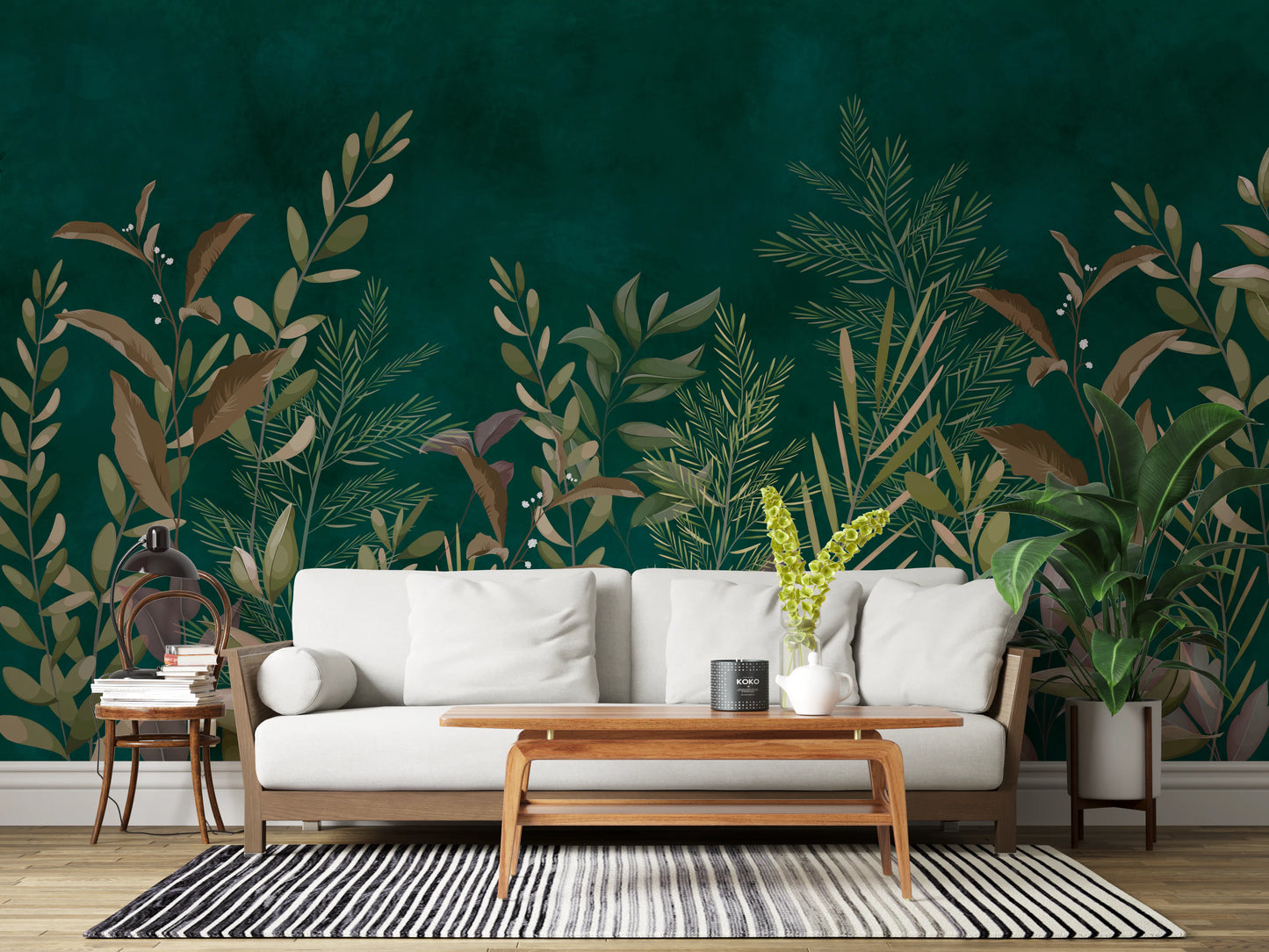Enchanted Evergreen Botanical Wall Mural