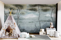 Classic Italian Pine Lake Wall Mural